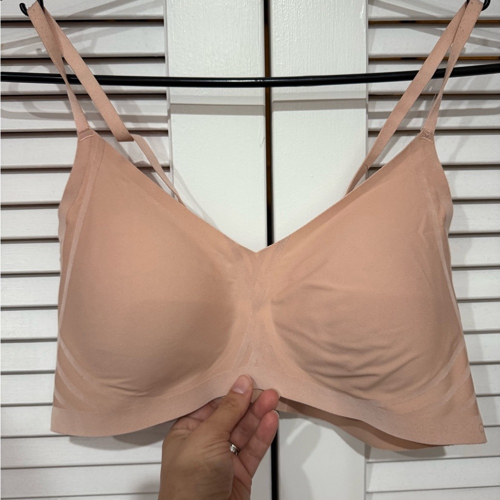 Honey love tan velvet seamless Silhouette Bra